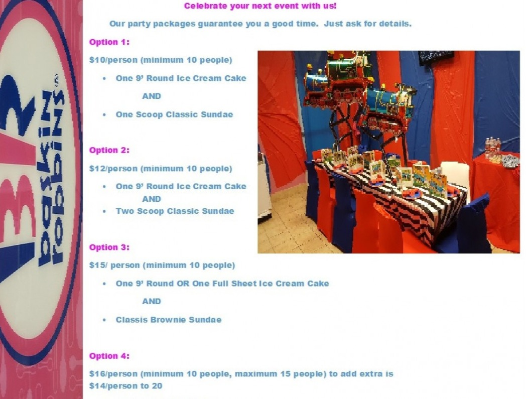Baskin Robins Party Room Baskin Robins Party Room
