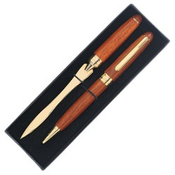 Rosewood Letter Opener & Pen Set Rosewood Letter Opener & Pen Set