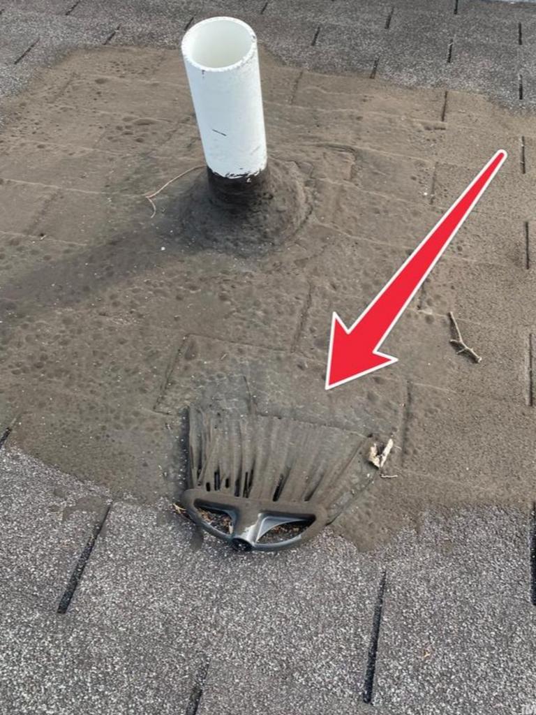 Tarred the broom to the roof