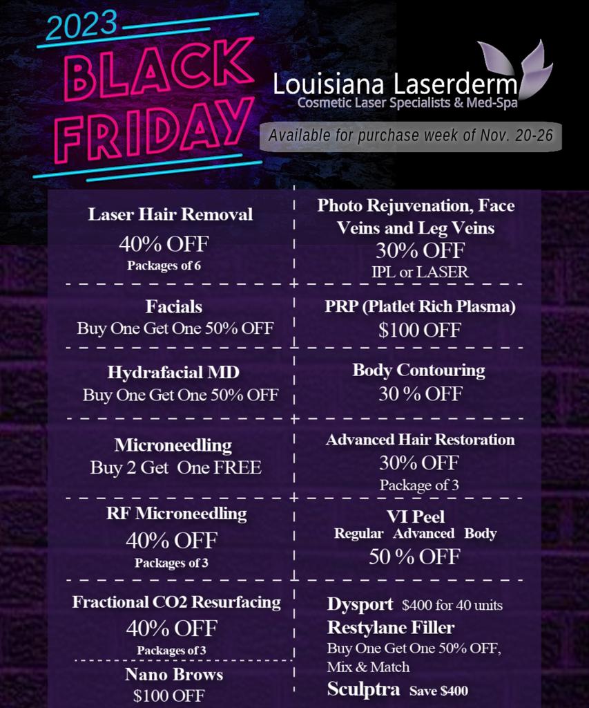Specials & Events Louisiana Laserderm Tattoo Removal Service in Baton Rouge, LA