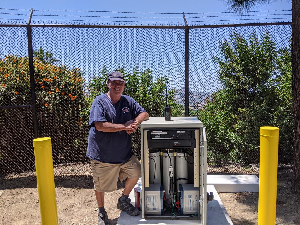 Install radio communications antennas and repeaters for North County Dispatch Joint Powers Authority