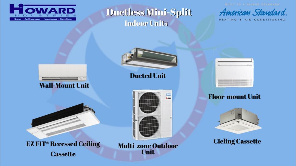 Indoor American Standard Mini Split Units