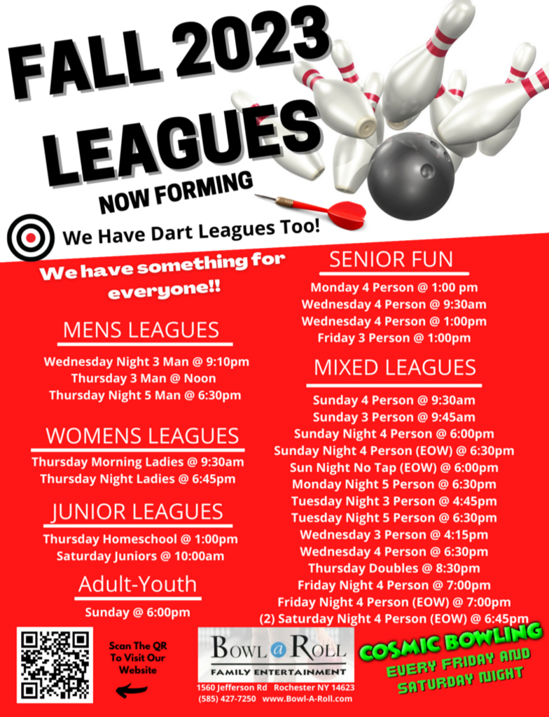 LEAGUES BowlARoll Lanes Bowling Alley in Rochester, NY