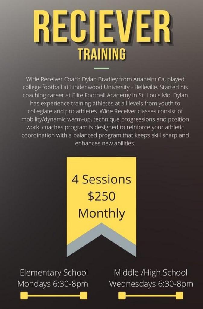 Wide Reciever Training