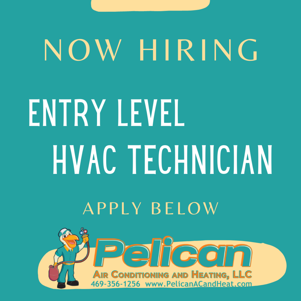 NOW HIRING FOR ENTRY LEVEL HVAC TECH