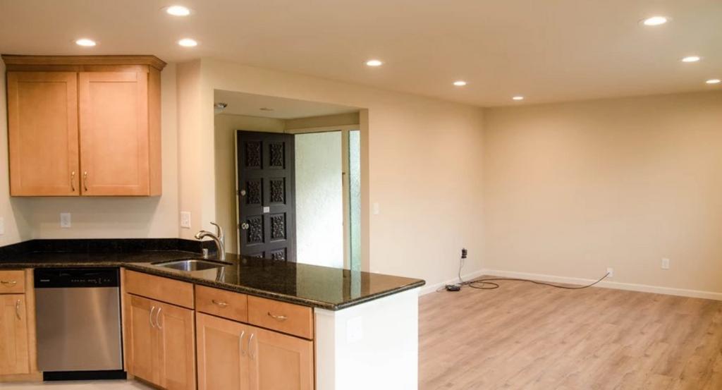 Kitchen & Living Room