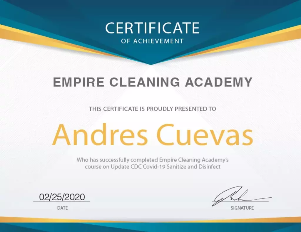 Certificate of Achievement
