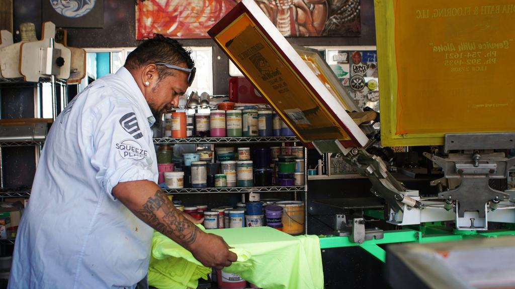 WHAT WE DO Squeeze Play Screen Printer in Honolulu, HI