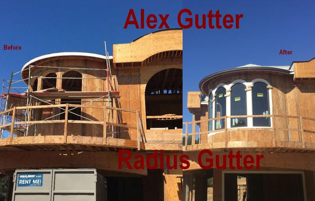 Custom Radius Gutter