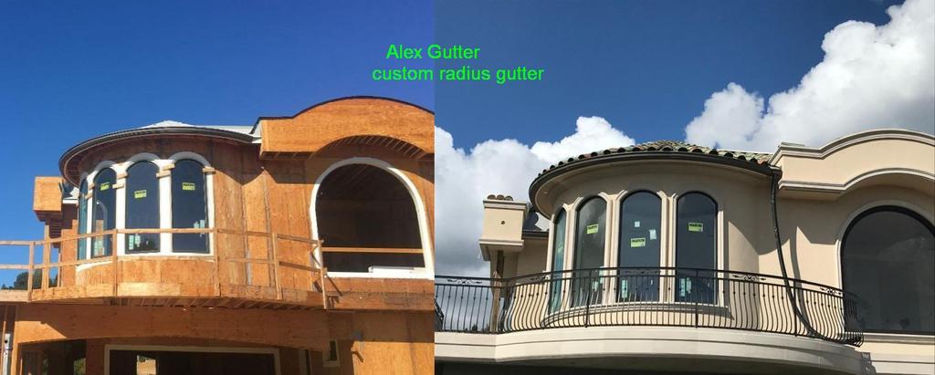 Custom Radius Gutter