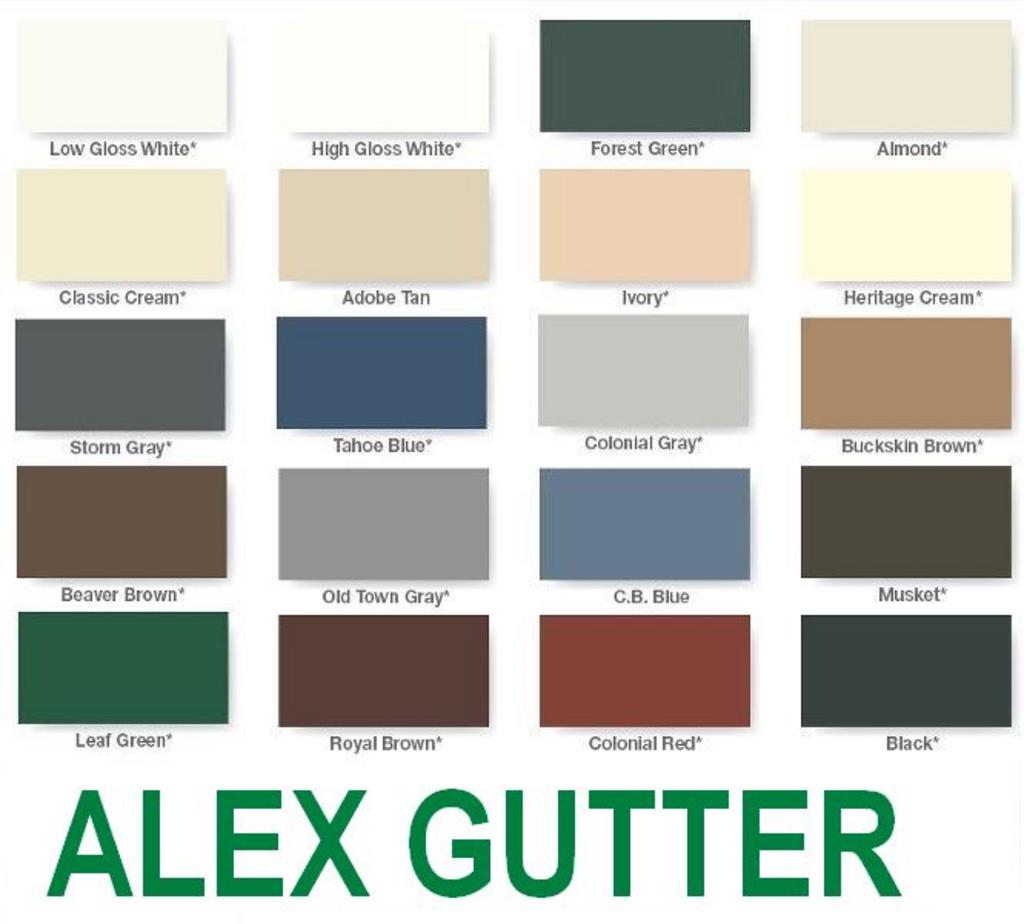 Aluminum Color Chart