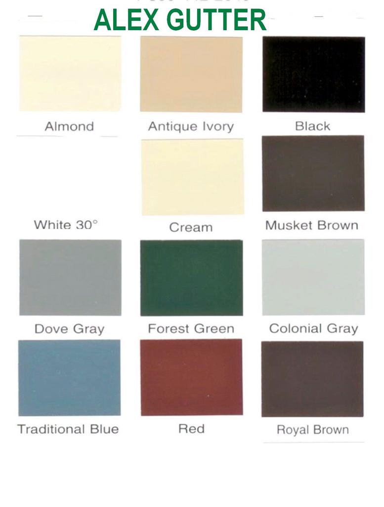 Aluminum Color Chart