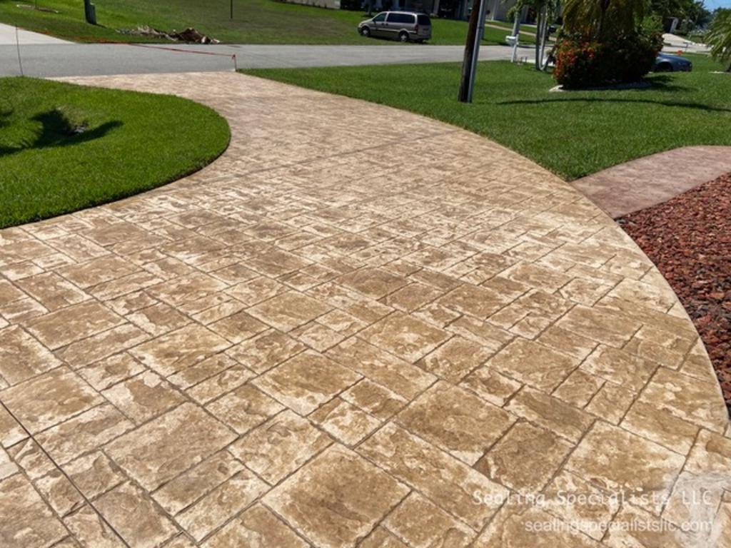 CONCRETE AND STAMPED CONCRETE STAINING / SEALING Sealing Specialists