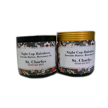 Night Cap Hair-dress with Avocado butter and Rosemary oil Night Cap Hair-dress with Avocado butter and Rosemary oil