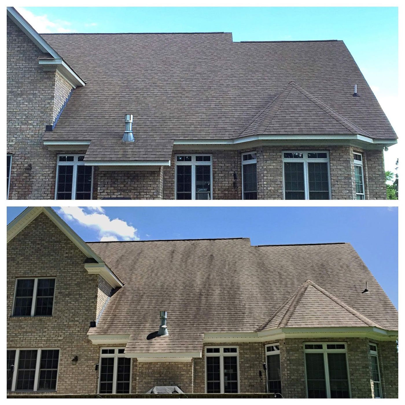 before and after roof repair before and after roof repair