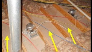 Missing attic insulation