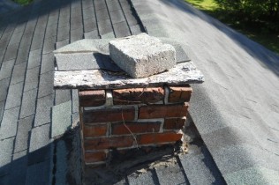 Improper chimney cap
