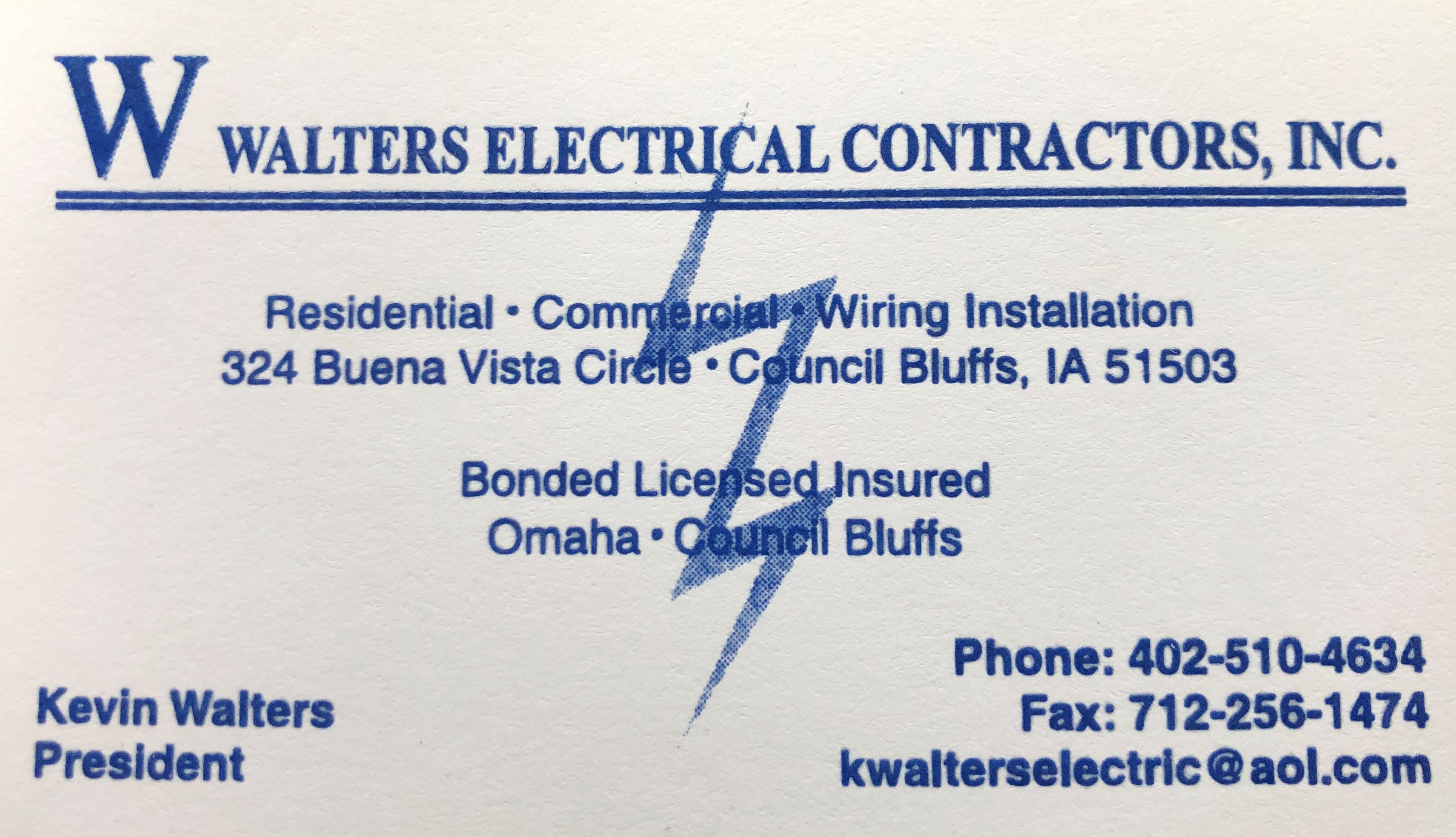 Walters Electrical Contractors Inc.