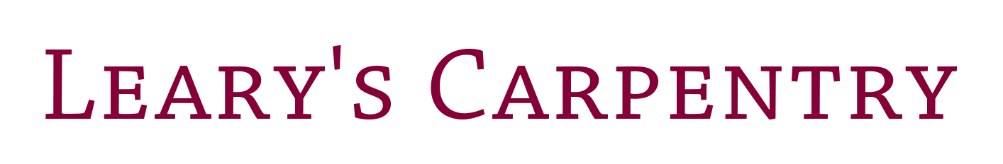 leary's carpentry logo leary's carpentry logo