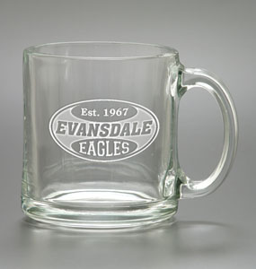 Clear Coffee Mug Laser Engraved Clear Coffee Mug Laser Engraved