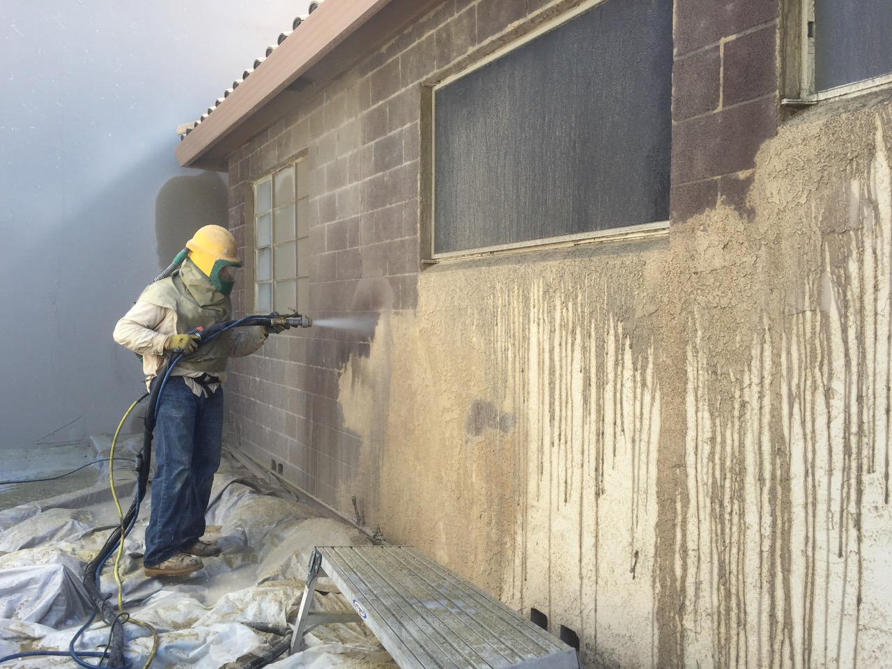 BRICK CEMENT CLEANING